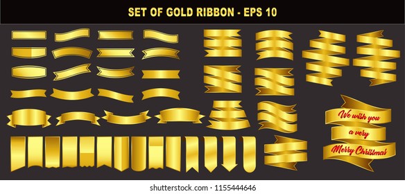 Conjunto de cinta de oro. fácil de modificar
