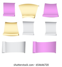 Set gold and silver banners. Vector banner.