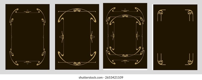 definir quadro vintage de ouro, elegância coleção de romance barroco