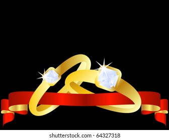 Set of Gold Wedding Bands