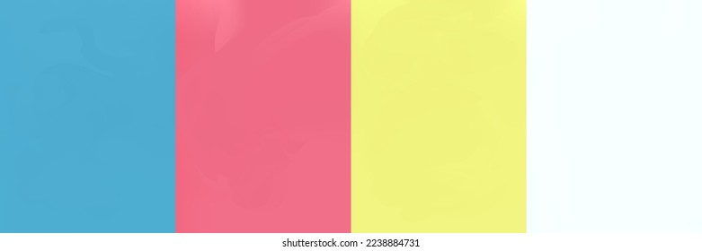 Set of gold, yellow, blue and pink vector gradients. Collection of nice looking and stylish rectangles.