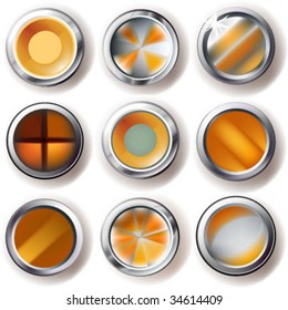 set of the golden buttons