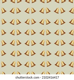 set of golden easter bells icons 
