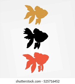 SET GOLDEN FISH ILLUSTRATION