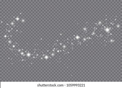 Set of golden glowing lights effects isolated on transparent background. Sun flash with rays and spotlight. Glow light effect. Star burst with sparkles.
