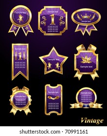 Set of golden labels,vector
