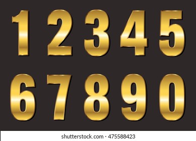 Set of golden numbers.Vector.
