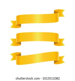 Yellow Ribbon Vector Art & Graphics