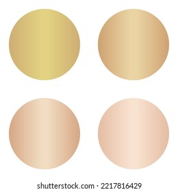 rose template color gold