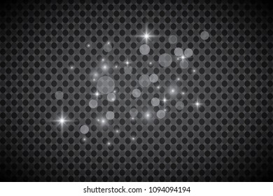 Set of golden shining lights isolated on a transparent background. Light effect of glow. The star flashed with sequins.
