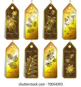 Set of golden tags