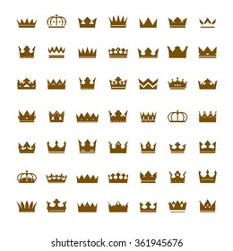 Set of golden vector crowns