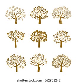 Set of golden vector trees.