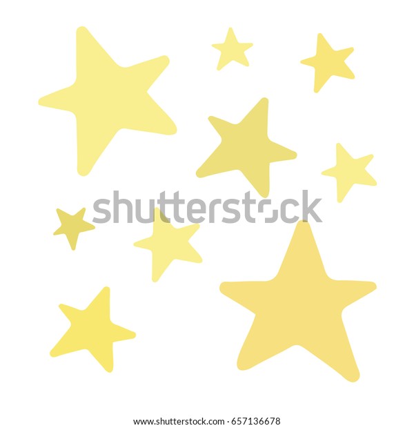 Image Vectorielle De Stock De Ensemble Brillantes Et Jaunes