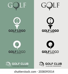 Set Of Golf Club Logos, Labels And Emblems. Suitable For Company Logo, Print, Digital, Icon, Apps, And Other Marketing Material Purpose. Golf Logo Set.