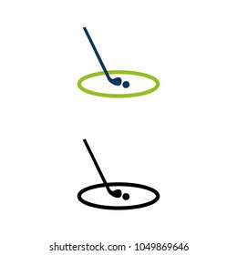 A set of golf icons