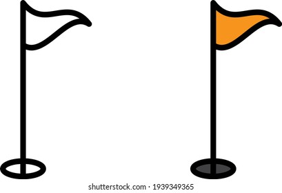 a set of golf icons