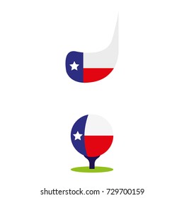 Un conjunto de iconos de golf