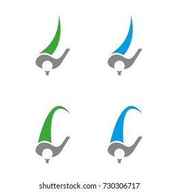 A set of golf icons