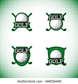 Vector Label Golf Logo Golf Championship Stock Vector (Royalty Free ...