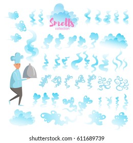 Set with good smells. Isolated art on white background. Vector. Flat. 