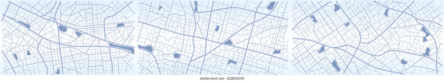 Set Gps map navigation to house. View from above the map buildings. Detailed view of city. Decorative graphic tourist map City top view. Abstract background. Flat style, Vector, illustration isolated