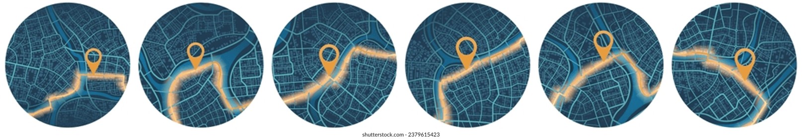 Establezca la navegación de mapas Gps en casa. Vista desde arriba de los edificios del mapa. Vista detallada de la ciudad. Mapa gráfico decorativo de turismo Vista superior de la ciudad. Antecedentes abstractos. Estilo plano, vector, ilustración aislada