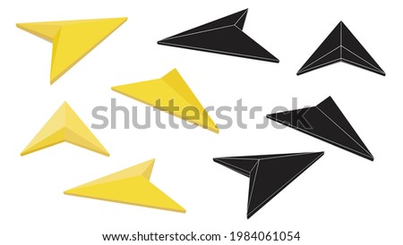 set of GPS Navigation Arrow, navigation icon, sign design