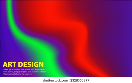 set gradient abstract background with liquid and vibrant color