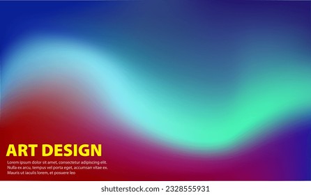 set gradient abstract background with liquid and vibrant color