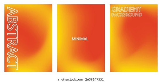 Set of gradient background. Abstract pastel cover art seamless pattern vector illustration.