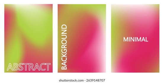 Set of gradient background. Minimalist modern cover design seamless pattern vector illustration.