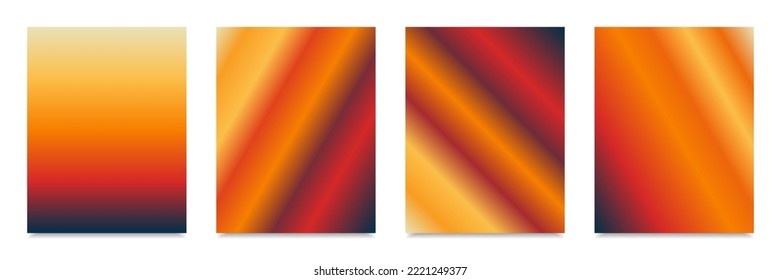 Set of gradient background multicolor