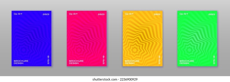 Set of gradient backgrounds. For wallpaper, cover, brochure, flyer and more. Vector illustration.
