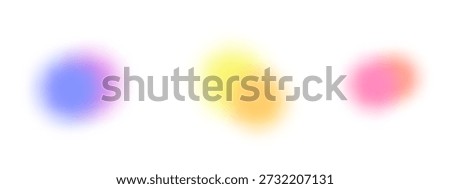 set of Gradient Blob. vector illustration. Abstract blurred gradient circle
