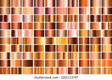 A set of gradient : bronze color collection