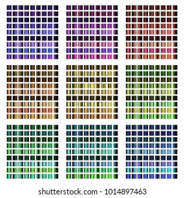 Set of gradient button icons for your design. Vector illustration.