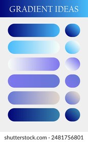 a set gradient color pallete, Gradation colour template
