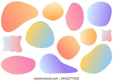 Set of gradient frames composed of simple fluids