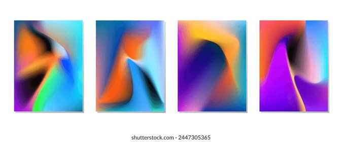 DEFINA EL COLOR LÍQUIDO DEL DEGRADADO. PLANTILLA DE VECTOR DE DISEÑO DE FONDO DE PÓSTER BUENO PARA PÓSTER, FONDO DE PANTALLA, CUBIERTA, MARCO, VOLANTE, REDES SOCIALES, TARJETA DE FELICITACIÓN