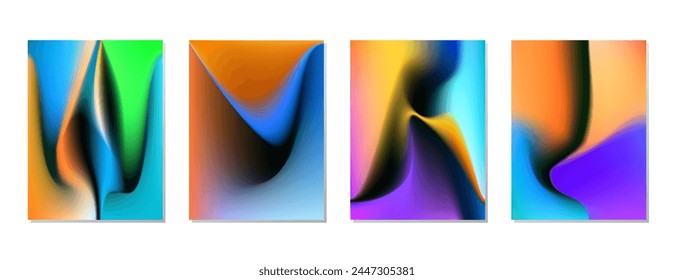 DEFINA EL COLOR LÍQUIDO DEL DEGRADADO. PLANTILLA DE VECTOR DE DISEÑO DE FONDO DE PÓSTER BUENO PARA PÓSTER, FONDO DE PANTALLA, CUBIERTA, MARCO, VOLANTE, REDES SOCIALES, TARJETA DE FELICITACIÓN