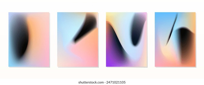 STELLEN SIE DIE FLÜSSIGKEITSFARBE FÜR DEN VERLAUF EIN. POSTER HINTERGRUND DESIGN VEKTORGRAFIK VORLAGE GUT FÜR POSTER, BILDSCHIRMHINTERGRUND, COVER, RAHMEN, FLYER, SOCIAL MEDIA, GRUSSKARTE