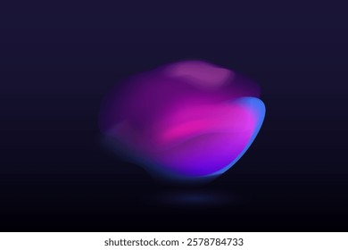 Set of gradient liquid shapes. Fluid dynamic elements for your creative graphic design. Vector illustration. Eps 10