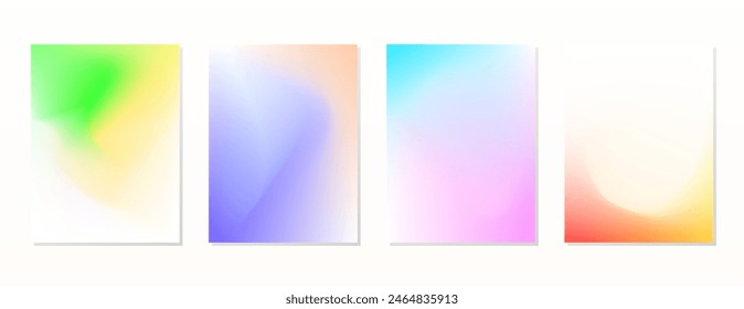 ESTABLECER MALLA DEGRADADA AZUL NARANJA AMARILLO PÚRPURA ROSA COLOR LÍQUIDO. PLANTILLA DE VECTOR DE DISEÑO DE FONDO DE PÓSTER BUENO PARA PÓSTER, FONDO DE PANTALLA, CUBIERTA, MARCO, VOLANTE, REDES SOCIALES, TARJETA DE FELICITACIÓN
