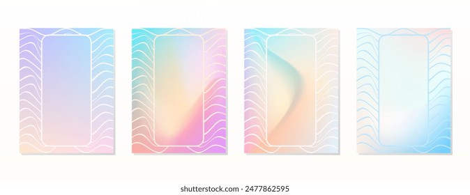 STELLEN SIE DEN VERLAUF NETZ BLAU ORANGE GELB LILA ROSA FLÜSSIGKEITSFARBE. POSTER HINTERGRUND DESIGN VEKTORGRAFIK VORLAGE GUT FÜR POSTER, BILDSCHIRMHINTERGRUND, COVER, RAHMEN, FLYER, SOCIAL MEDIA, GRUSSKARTE