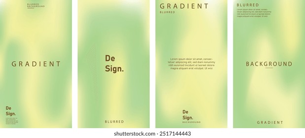 set of gradient mesh multicolor background modern design template for card banner poster social media promotion background