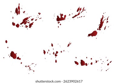 Farbverlauf-Rotblut Farbe Tinte Schmutzspritzer Abbildung