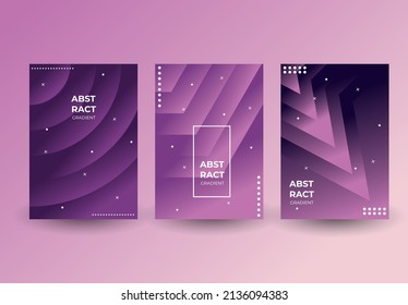 set of gradient shapes cover collection