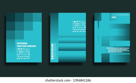 Set of gradient texture background for banner, flyer, poster, brochure cover or other printing products. Vector illustration.