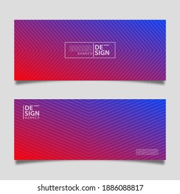 Set of gradient web banner template design best for online advertisement, flyer, bussiness card, web header.